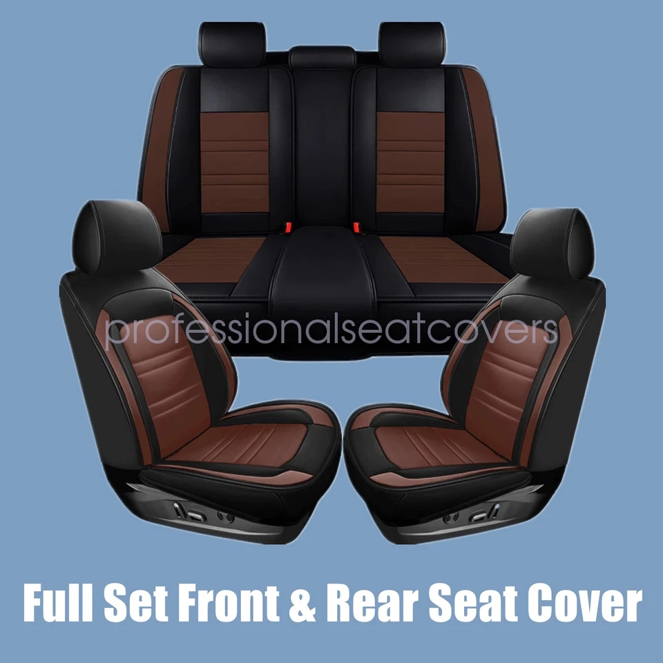 Protector delantero y trasero marrón de 5 asientos para auto Jeep Wrangler JK 2007-2023 Foto 1 de 4