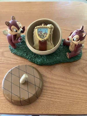 Chip 'n' Dale Disney Limited Edition collectible wristwatch with character case - Image 1 of 4