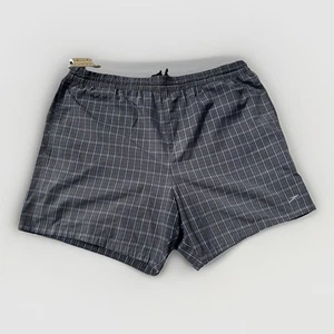 Pantalones Cortos de Natación Speedo Para Hombre Talla XL Azul Cuadros Cordón Bolsillo Trasero Cremallera - Imagen 1 de 6