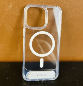 Funda con Soporte Magnético TORRAS para iPhone 15 Pro Max Diamante Transparente MagSafe Soporte - Imagen 1 de 6