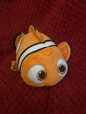 Disney Store Pixar Finding Nemo Plush 8" Stuffed Animal Clown Fish Orange Toy - Image 1 of 4