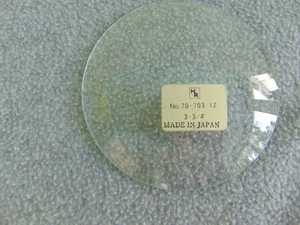 RELOJ DE ESTANTE ANTIGUO H & R DE COLECCIÓN VIDRIO CONVEXO VIDRIO 3 3/4 PULGADAS - Imagen 1 de 3