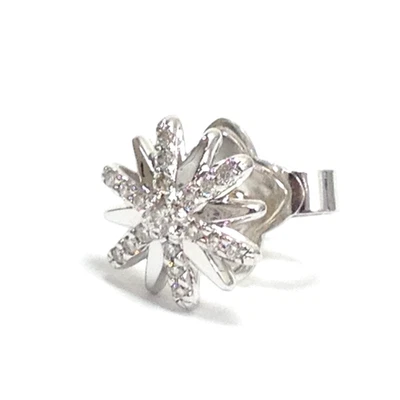 Pendiente David Yurman Plata Esterlina Diamante 10mm Pequeño Starburst ÚNICO Foto 1 de 4