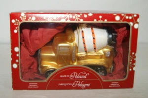 Camion cemento vetro decorazione natalizia fatto a mano in Polonia in scatola originale regalo - Foto 1 di 13