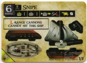 Wizkids Pirates Pocketmodel - Snipe (Ship) PofSMU 002 Rare - Picture 1 of 1