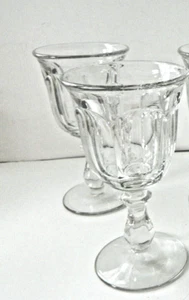 IMPERIAL OLD WILLIAMSBURG CLEAR WATER OR WINE GLASS (2), APPROX. 6 1/2" TALL - Picture 1 of 7