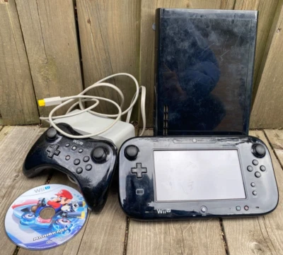 Nintendo Wii U Deluxe (WUP-101) 32GB - Console Bundle With Mario Party 8 - Image 1 of 4