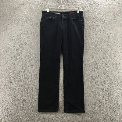 X2 Straight Leg Jeans Womens 6 Short (Actual 31x29) Black Low Rise Slim Fit Zip - Image 1 of 4