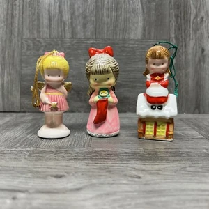 Vintage 1970’s & 80’s Joan Walsh Anglund Christmas Ornaments Lot Of 3 Pre-Owned - Picture 1 of 22