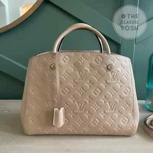 NUOVA borsa a tracolla Louis Vuitton Montaigne DUNE MM SP4165 - Foto 1 di 15