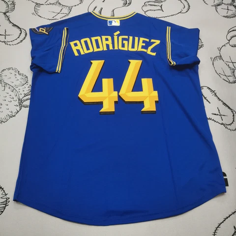 Julio Rodriguez #44 Seattle Mariners City Connect Royal Cool Base Jersey Cover