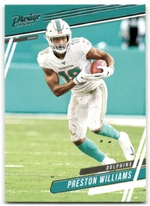 2020 Panini Prestige Football Card Preston Williams #80 Miami Dolphins - Picture 1 of 2