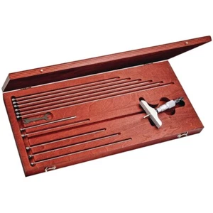 STARRETT 445BZ-12RL Depth Micrometer 0-12" Range, 4" Base, 12 Rods BRAND NEW!!! - Picture 1 of 3