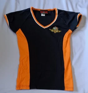Brickyard Authentics Indianapolis Motor Speedway Girls Sz S Blk & Orange T-Shirt - Picture 1 of 9