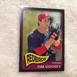 2014 TOPPS HERITAGE MINOR LEAGUE #166 TIM COONEY *BLACK BORDER #/105* REDBIRDS - Picture 1 of 1