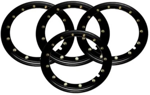 Simulated Beadlock Rings 16 inch - BLACK (Set of 4) - Picture 1 of 8
