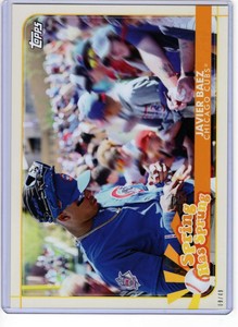 Javier Baez 2020 Topps Opening Day Spring has Sprung 5x7 #SHS-17 /49 Cubs 
