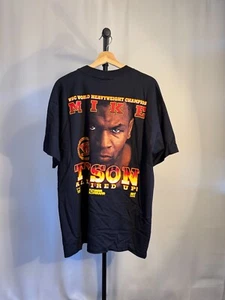 Vintage 1996 Mike Tyson Fired Up T-Shirt XL 22.5x30 Made in USA - Picture 1 of 5
