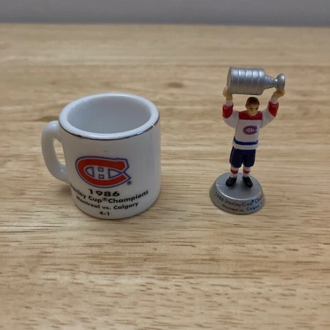 1986 MONTREAL CANADIENS NHL Stanley Cup Champions [Figurine + Mini Mug] Set Cover