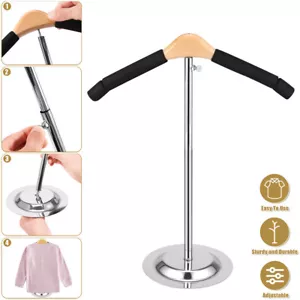T Shirt Display Stand Adjustable Shoulder Stand Shirt Rack Garment Coat Holder - Picture 1 of 7