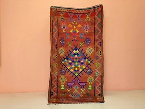 Vintage Berber Rug,Moroccan Runner Rug,Soft Orange Rug,Shag Carpet 3'4x7 ft - Picture 1 of 12