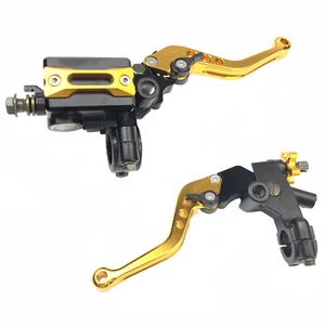 Juego de palancas de cilindro maestro embrague freno depósito CNC universal para motocicleta de 7/8"" - Imagen 1 de 9