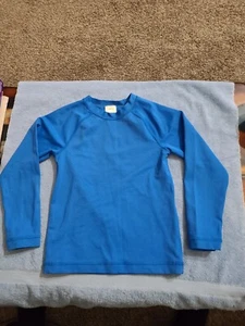 Hanna Andersson Bright Blue Nylon Microfiber Longsleeve Youth Shirt, US Size 5 - Picture 1 of 5
