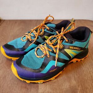 Merrell MQM Flex 2 Women's Size 9 Trail Running Hiking Shoes Green/Orange/Purple