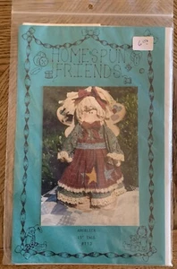 1993 Homespun Friends Angelica 15" groß Puppe Schnittmuster ungeschnitten - Bild 1 von 2