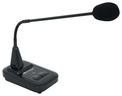 Rockville CH-MIC70 Push To Talk Commercial Gooseneck Paging Microphone w/Chimes - Image 1 of 4