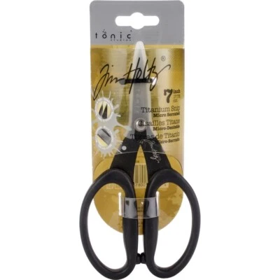 Tim Holtz Non-Stick Titanium Micro Serrated Scissors 7" - image 1 of 2
