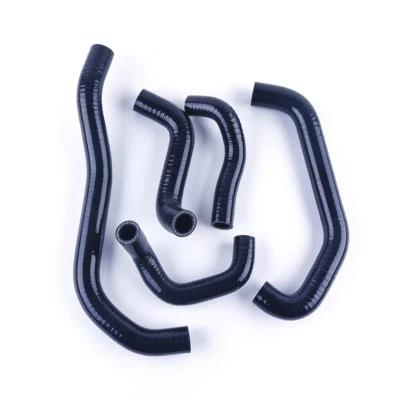 PARA SUZUKI GSF 400 BANDIT 400 1989-1998 SILICONA RADIADOR REFRIGERANTE MANGUERA NEGRO Foto 1 de 4