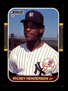 1987 Donruss  #228 Rickey Henderson New York Yankees HOF
