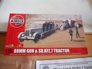 Model kit Airfix 88mm Gun & Sd. Kfz. & Tractor on 1:76 in Box - Bild 1 von 1