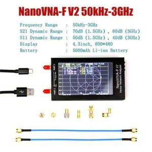 50KHz-3GHz NanoVNA-F V2 VNA UHF HF VHF Frequency Netzwerk Antennen Analysator - Bild 1 von 21