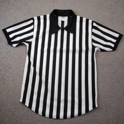 Camisa de trabajo en equipo ropa deportiva para hombre 42-44 árbitro jersey cuello 1/4 cremallera Foto 1 de 4