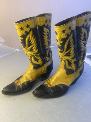 1950’s Iconic Vintage Custom Thunderbird Men’s Cowboy Boots - Image 1 of 4