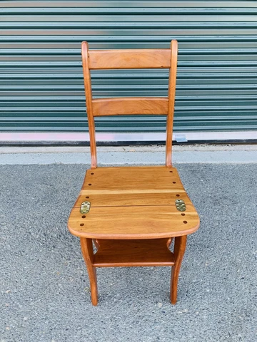 Beautiful Mid Century Modern Solid Wood Convertible Ladder Folding Chair Cover