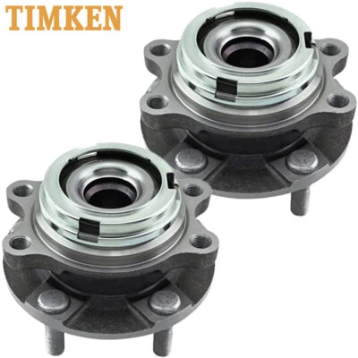 Par de bujes y cojinetes de rueda delantera Timken para Infiniti FX35 2003-2006 2007 2008 TRACCIÓN TRASERA Foto 1 de 4