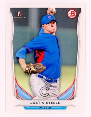 Justin Steele 1st Bowman 2014 Bowman Draft Picks & Prospects #DP120 RC - Image 1 of 2