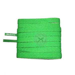 Mr Lacy Skinnies - Kelly Green Shoelaces (120cm Length | 6mm Width) - Picture 1 of 1