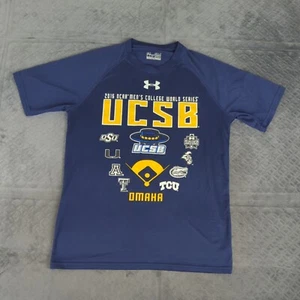 UC Santa Barbara Gauchos Shirt Baseball Under Armour College World Series Men Sm - Picture 1 of 10