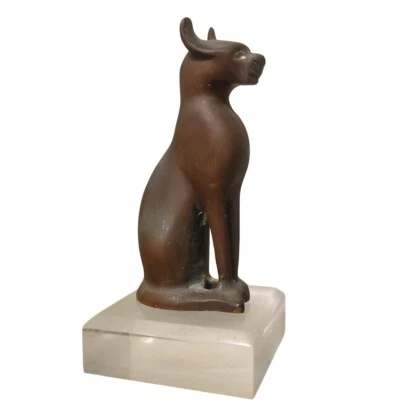 Antigua/Antigua Estatuilla de Bronce de "Bastet" - La Diosa Gata Egipcia Foto 1 de 4