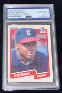 Frank Thomas "2x MVP & 500 Home Run" 1990 Fleer Signed Rookie Card Auto (RC) PSA - Picture 1 of 2