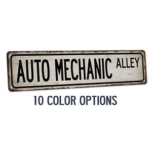 Auto Mechanic Street Sign Automotive Shop Garage Decor Car Repair 104180021023