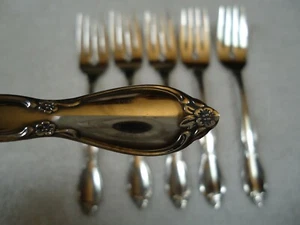 6 forchette per insalata inox Oneida Chatelaine Community 6 1/4" - Foto 1 di 3