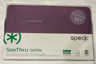 NUEVO CON ETIQUETAS Speck MacBook Air 11" Amatista Ver a Través Satinado Snap Cubierta Estuche/Carcasa Foto 1 de 4