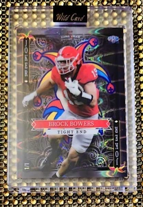 #D 1/1 BLACK LAVA JOKER HOLO-LUX HOLO PRIZM Brock Bowers RC 2023 Wild Card - Bild 1 von 4