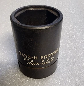 Proto Dyna Ring 1" Impact Socket - 5/8" Drive - 7632-H - Made in USA - Picture 1 of 4