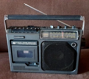 SAMSUNG RC-725 RADIO CASSETTE RECORDER BOOMBOX VINTAGE - Imagen 1 de 15